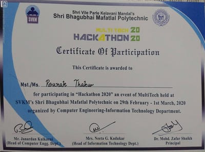 Multi-tech Hackathon 2020