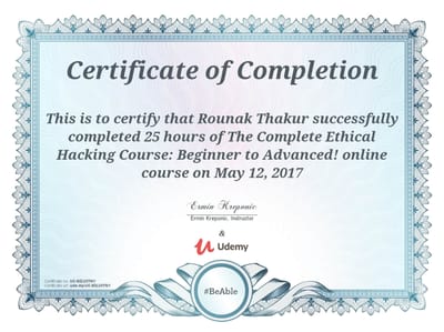 Complete Ethical Hacking Course
