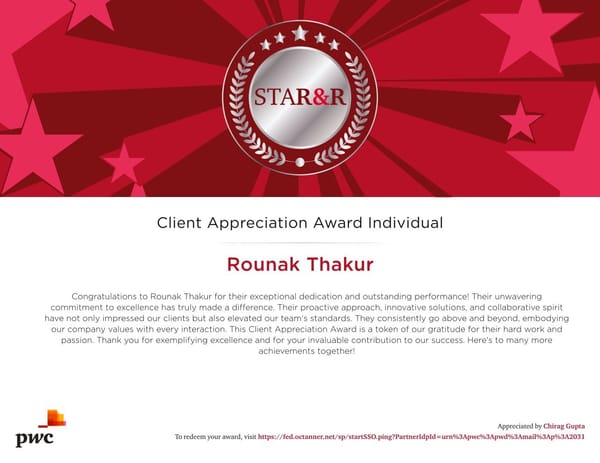 Client Appreciation Award